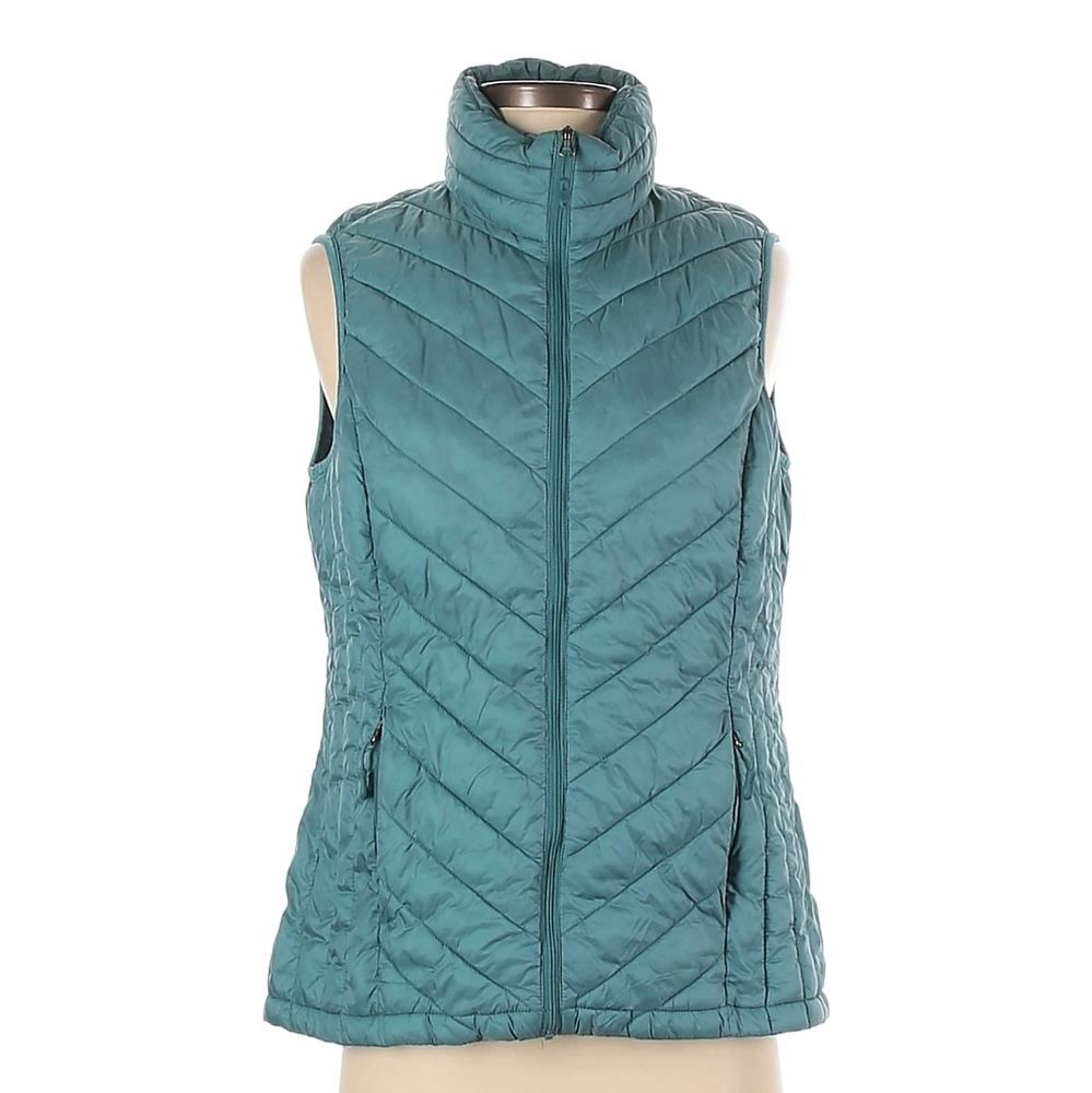 Teal blue vest